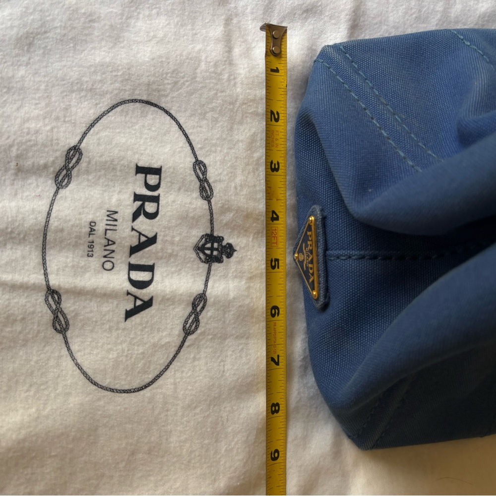 Prada Canapa blue denim tote - Picture 13 of 14